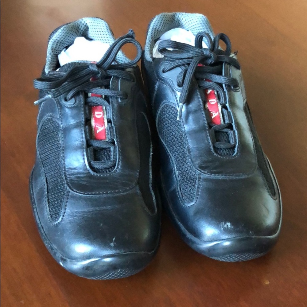 Prada space tennis shoes